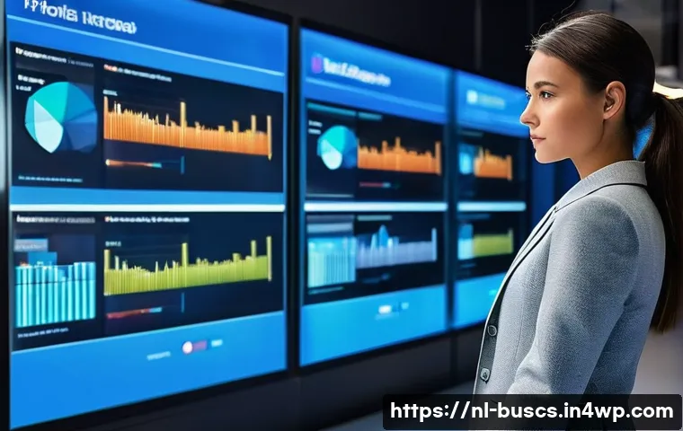 인 미디어 비즈니스의 유연한 피드백 시스템 - **Prompt 1: Real-time Digital Insights Hub**
"A confident, professionally dressed young woman, p...